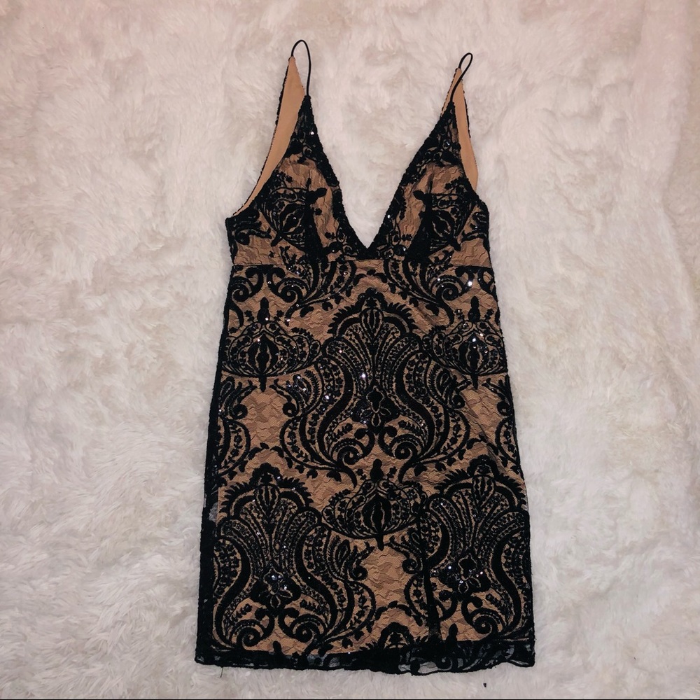 Free People Night Shimmers Sequin Mini Dress